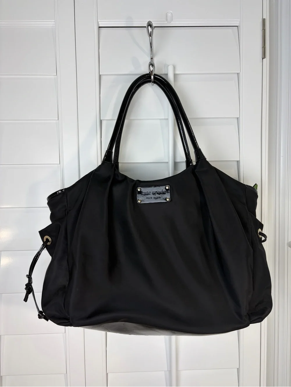 kate spade Black Nylon Diaper Tote Baby Bag